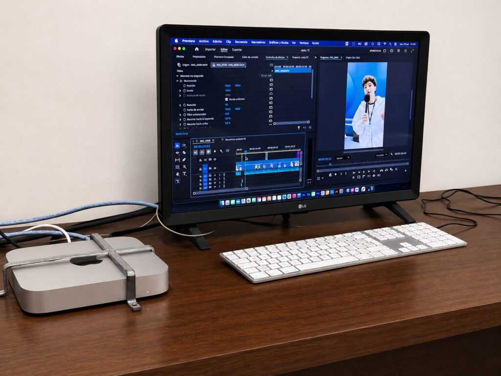 Estación de edición del ITV con Adobe Premiere